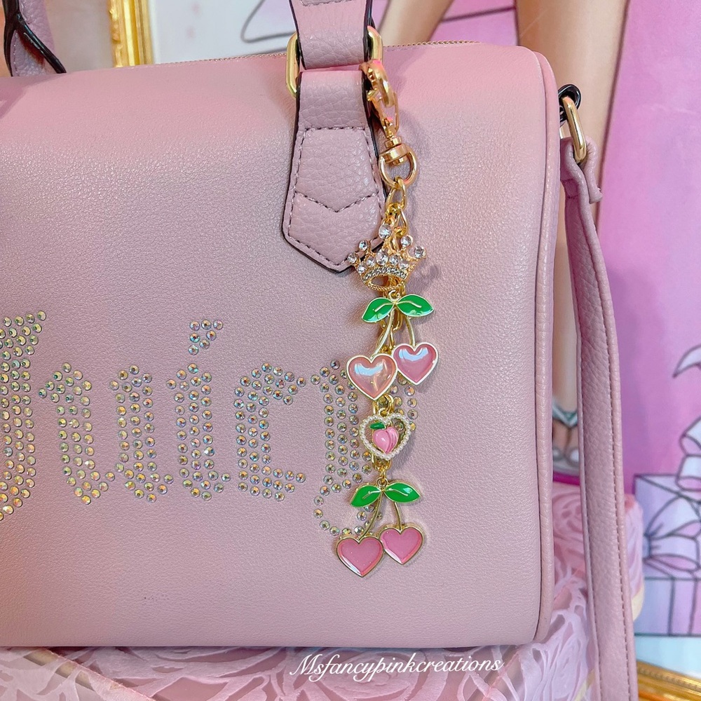 Cherry Queen Handmade Keychain